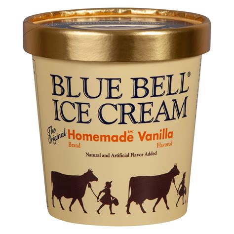 Blue Bell Homemade Vanilla Ice Cream Shop Ice Cream At H E B