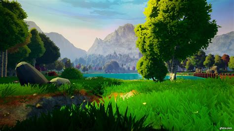 Dreamscape Nature Meadows Stylized Open World Environment Gfxtra