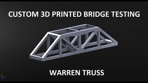 3d Printed Warren Truss Test Youtube