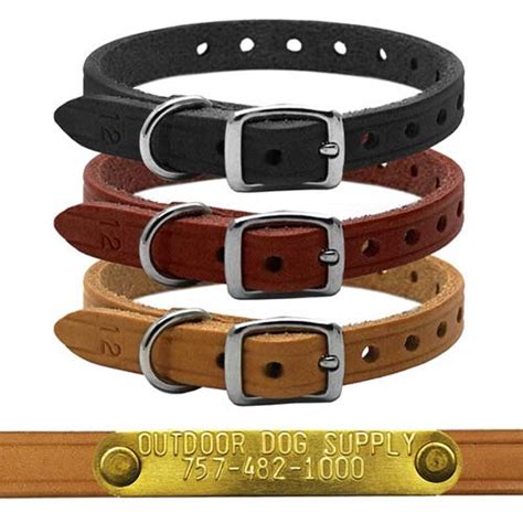 12 D Ring Leather Small Dog And Puppy Collar