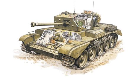Cromwell Tank Cutaway Drawing In High Quality