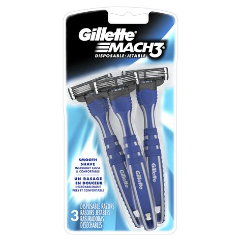 Gillette Mach3 Mens Disposable Razors For Smooth Shave 3 Ct Walmart