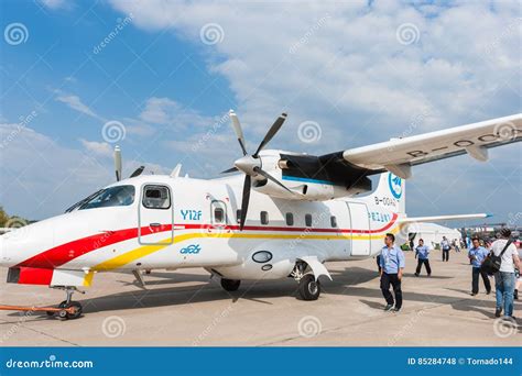 Chinese Y12f Passenger Aircraft Gets Ready For A Demonstration F