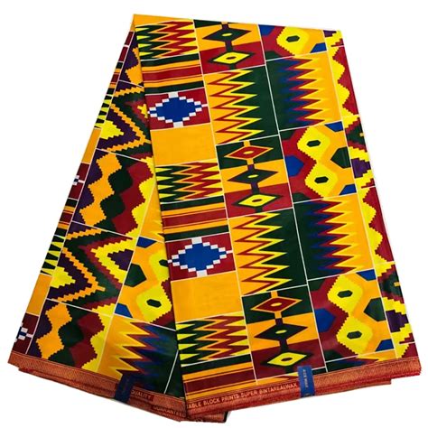 Hot African Real Wax Prints Fabric Tissu Africain Wax Ankara Fabric Ghana Kente Cloth Veritable
