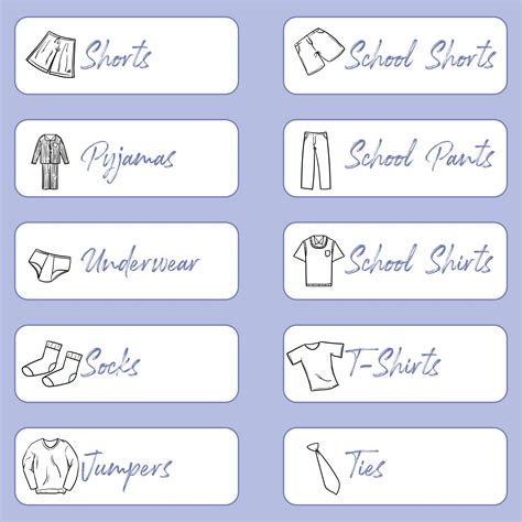 Labeling Free Printable Clothing Drawer Labels Printable Templates