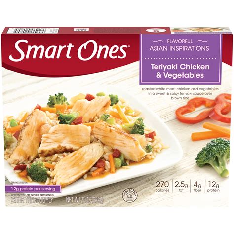Smart Ones Teriyaki Sweet And Spicy Chicken And Vegetables With Brown Rice