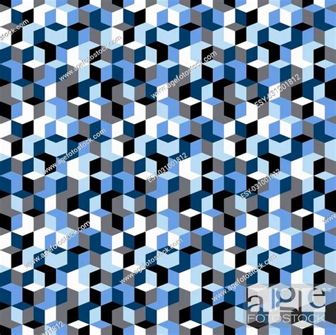 Vector Geometric Seamless Pattern With Diamond Shapes In Black White