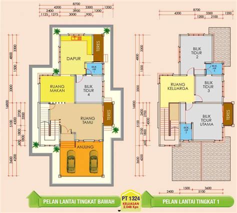 Contoh Pelan Lantai Rumah Bilik House Plan Ideas House Floor