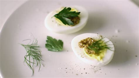Video Protein Packed Hard Boiled Eggs With Mustard Martha Stewart