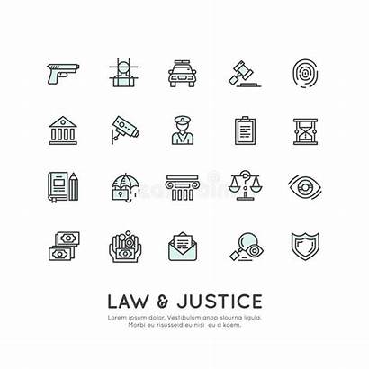 Legal Services Investigation Justice Law Authority Illustration