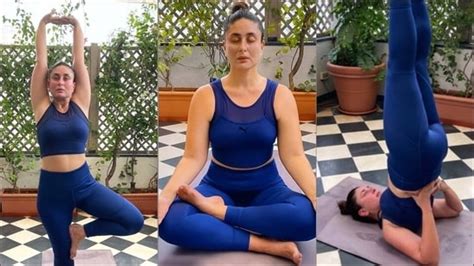 Kareena Kapoor Khan Returns To Yoga With Vrikshasana Siddhasana Sarvangasana Health