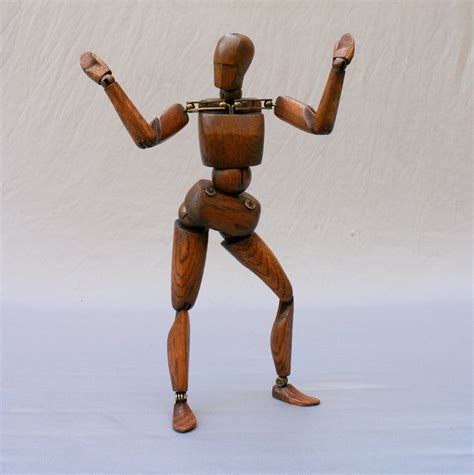 Artists Articulated Wood Model Mannequin Circa 1950