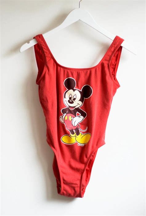 90s Official Mickey Mouse Disney Swim Suit Size Small Medium Disney