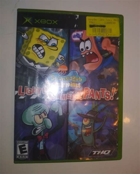 Spongebob Squarepants Lights Camera Pants Microsoft Xbox 2005 For