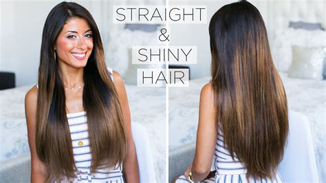 Thick black hair is a sign of beauty and youth. How To Get Shiny Straight Hair: My Straight Hair Routine ...