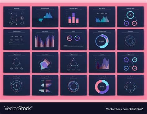 Graphics Infographics With Mobile Phone Template Vector Image