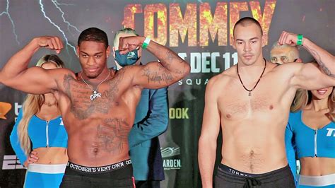 Jared Anderson Vs Oleksandr Teslenko Full Weigh In And Face Off Lomachenko Vs Commey Youtube