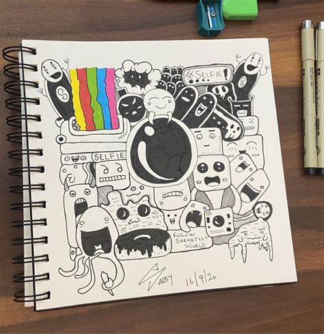 How To Draw Instagram Doodle Logo Doodles Instagram Logo Drawing