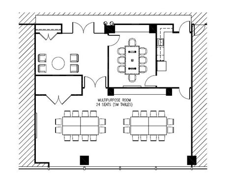 Hines Chicago Riverfront Plaza Conference Room Layout