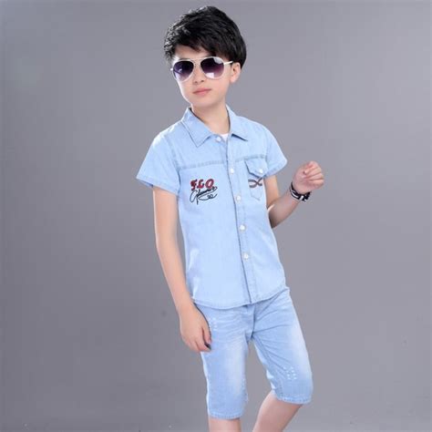 Summer 2018 Boys Clothes Sets 3 6 8 10 15 Years Boy Clothing Set Casual