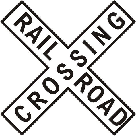 Railroad Crossing Clip Art Cliparts Co Railroad Crossing Signs