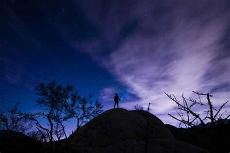 Gambar Cahaya Awan Langit Malam Bintang Fajar Suasana Senja