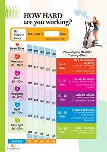 Heart Rate Chart For Healthy Exercise Weight Loss Pinterest