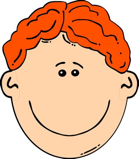 Smiling Red Head Boy Clip Art At Vector Clip