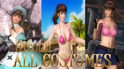 Dead Or Alive 5 Last Round All Hitomi Costumes Victory Poses Youtube