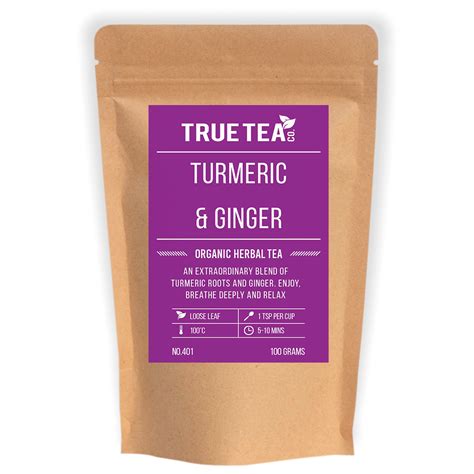Turmeric And Ginger Organic Herbal Tea Loose Leaf Tea True Tea Co