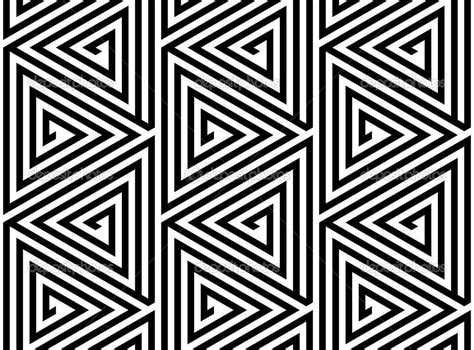 Download Triangles Black And White Abstract Seamless Geometric