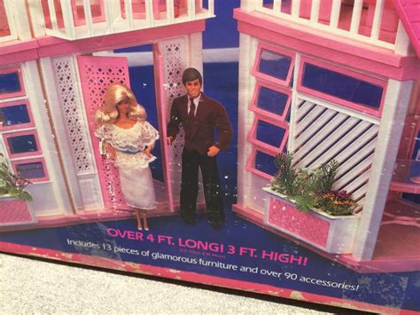 Barbie Dream House Furnished Mattel In Box 1985