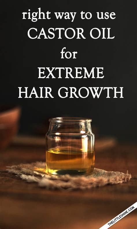 How To Use Castor Oil For Extreme Hair Growth The Little Shine