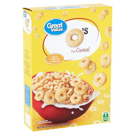 Great Value Toasted Os Cereal 21 Oz