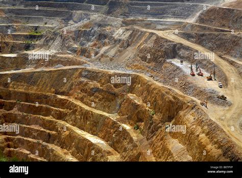 Waihi Open Cast Gold Mine In New Zealand Stock Photo Alamy