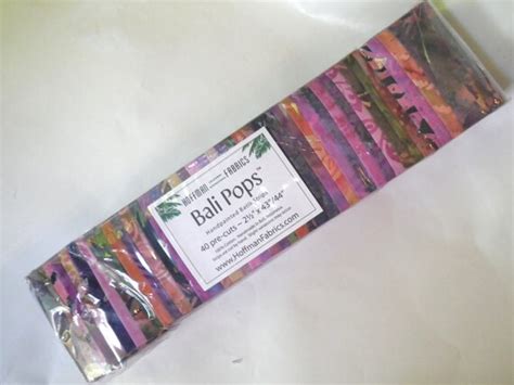 Bali Pops Wild Berry Hoffman Fabric Strips Bp 609