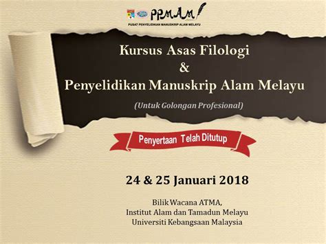 Letakkan teks baru di bawah teks lama. Kursus Asas Filologi & Penyelidikan Manuskrip Alam Melayu ...