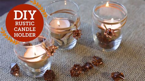 Rustic Candle Holder Diy Decorations Fall Decor
