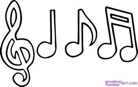 Drawings Of Musical Notes Clipart Best
