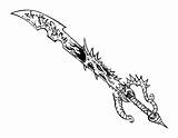 Dragon Coloring Blade Sword Drawings Designlooter 834px 1069 52kb Inks sketch template