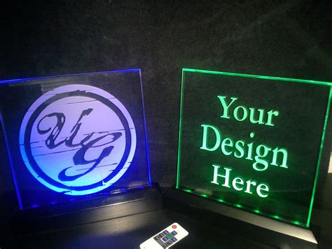 Laser Engraved Plexi Glass Led Sign Laser Engraving Led Signs