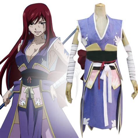 Fairy Tail Robe Of Yuen Erza Scarlet Cosplay Costume Gcosplay