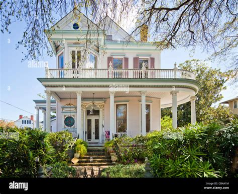 Victorian House Garden District New Orleans Stock Photo Alamy