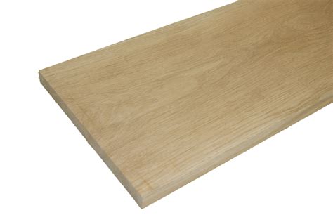 Oak Square Edge Furniture Board L900mm W210mm T25mm Departments