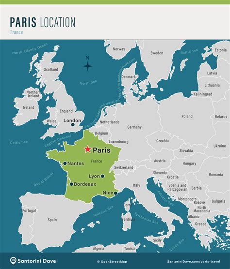 Paris Location On World Map Map