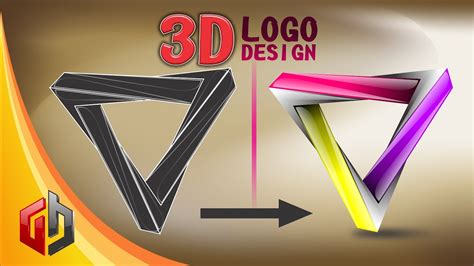 3d Logo Designing In Coreldraw Youtube