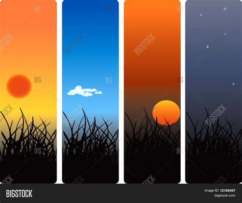Sunrise Noon Sunset Image And Photo Free Trial Bigstock
