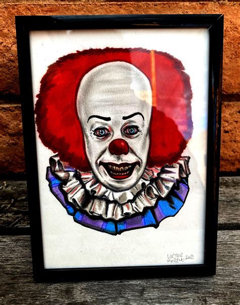 Stephen King Pennywise The Clown 1990 It Chapter One Two X Framed