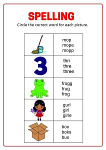 Free online check for spelling, grammatical errors and correct diction. Spelling - Circle the correct word Worksheets for First ...
