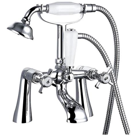 Qx Edwardian Bath Shower Mixer Tap And Shower Kit